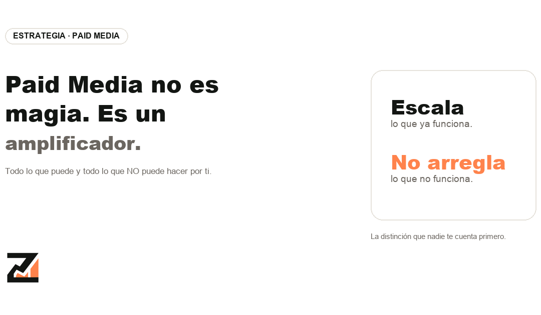 Todo lo que puede y todo lo que NO puede hacer Paid Media por tu negocio